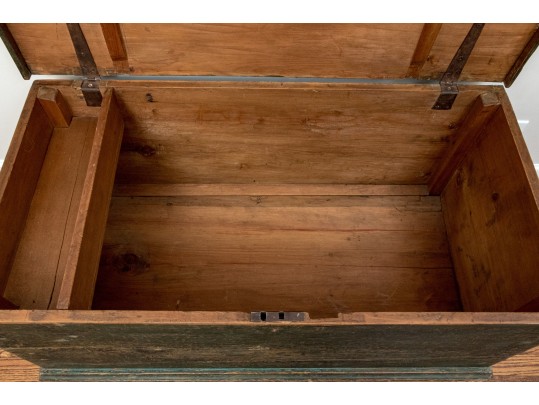 Charming Antique Painted Blanket Chest