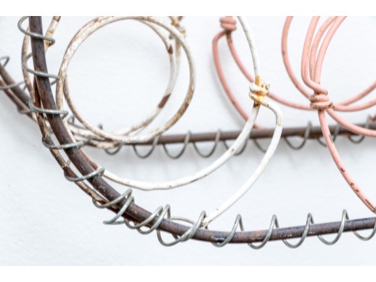 Textural Mixed Media Wall Mounted Sculpture