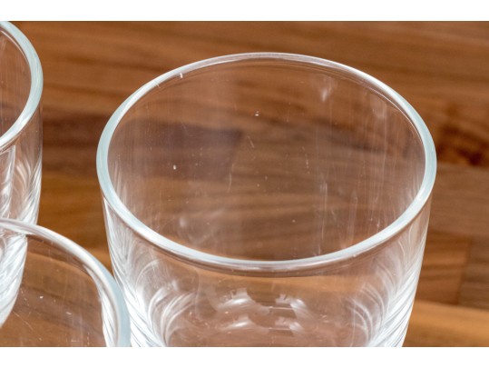 Set Of Ten Stemmed Glass Goblets