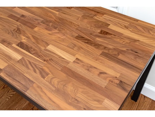 Handsome Industrial Chic Table With Desk Chair