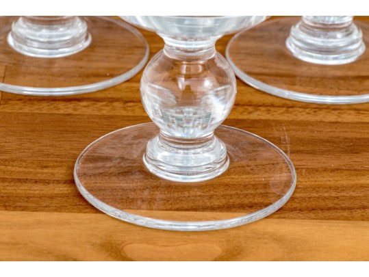 Set Of Ten Stemmed Glass Goblets