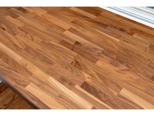 Handsome Industrial Chic Table With Desk Chair