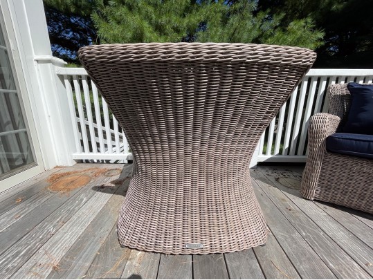 Kingsley-Bate Pair Of Woven Wicker Outdoor Armchairs