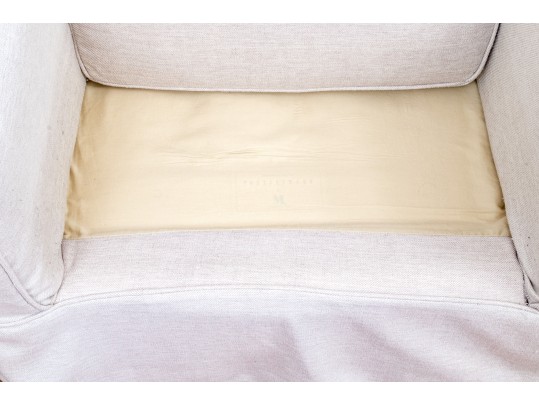 Pair Of Mitchell Gold For Pottery Barn Slipcovered Club Chairs 