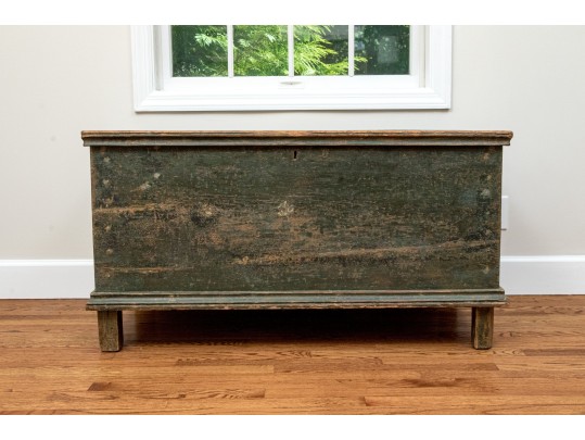 Charming Antique Painted Blanket Chest