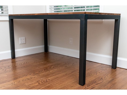 Handsome Industrial Chic Table With Desk Chair