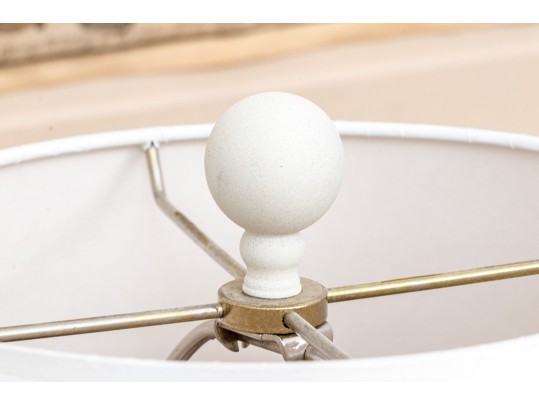 Farmhouse Chic Painted Baluster Table Lamp