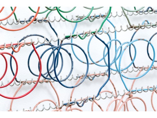 Textural Mixed Media Wall Mounted Sculpture