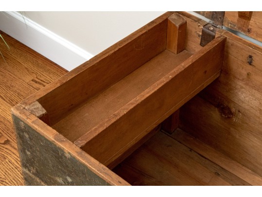 Charming Antique Painted Blanket Chest