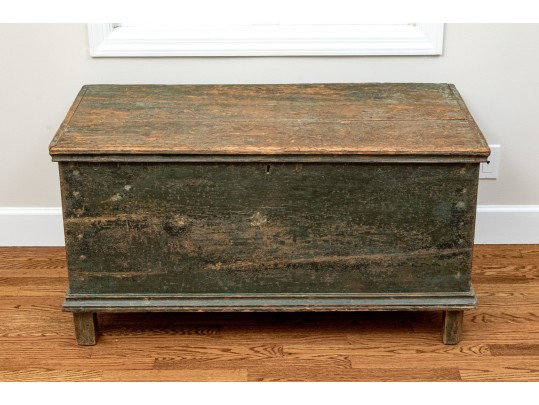 Charming Antique Painted Blanket Chest