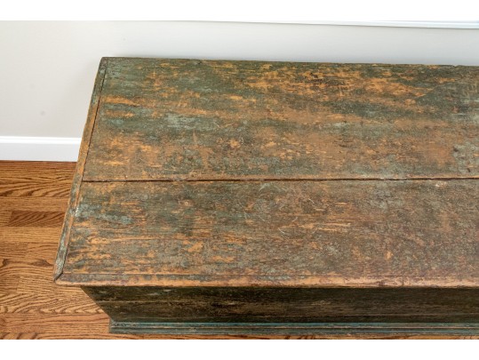 Charming Antique Painted Blanket Chest