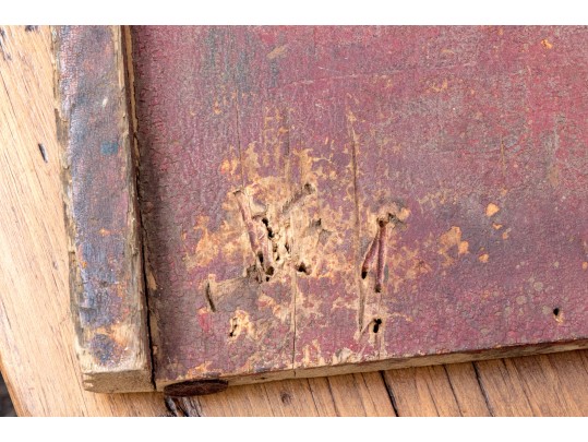 Antique Hand-painted Double Sided Game Board