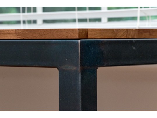 Handsome Industrial Chic Table With Desk Chair