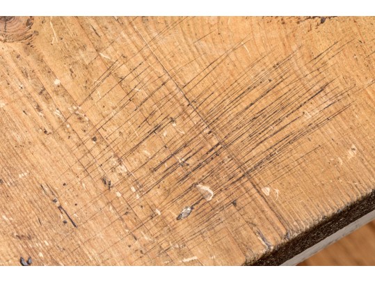 Pair Fabulous French Country Rustic Painted Taborets