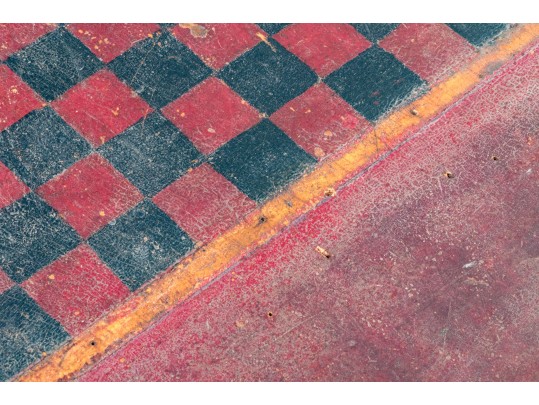 Antique Hand-painted Double Sided Game Board