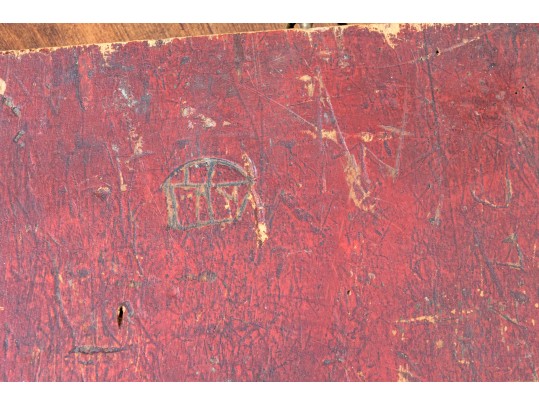 Antique Hand-painted Double Sided Game Board