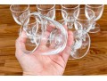 Set Of Ten Stemmed Glass Goblets