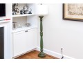 Charming Farmhouse Chic Green Painted Floor Lamp
