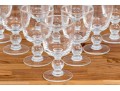 Set Of Ten Stemmed Glass Goblets