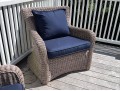 Kingsley-Bate Pair Of Woven Wicker Outdoor Armchairs