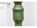 Charming Farmhouse Chic Green Painted Floor Lamp