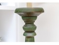 Charming Farmhouse Chic Green Painted Floor Lamp