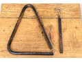 Antique Iron Triangle Dinner Bell