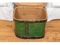 Hand-crafted Wood And Iron Lidded Storage Box