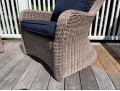 Kingsley-Bate Pair Of Woven Wicker Outdoor Armchairs