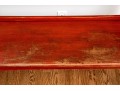 Vintage Farmhouse Chic Red Painted Bench