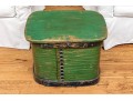Hand-crafted Wood And Iron Lidded Storage Box