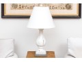 Farmhouse Chic Painted Baluster Table Lamp