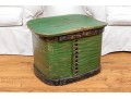 Hand-crafted Wood And Iron Lidded Storage Box