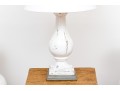Farmhouse Chic Painted Baluster Table Lamp