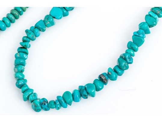 Collection Of Complementary Assorted Turquoise And Howlite Necklaces