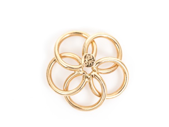 14k Yellow Gold Pair Of Knot Earrings Jackets And Swirl Earrings Jackets