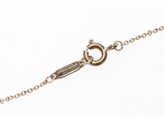 Tiffany And Co. Sterling Silver Nike Award Pendant, With Tiffany Sterling Chain