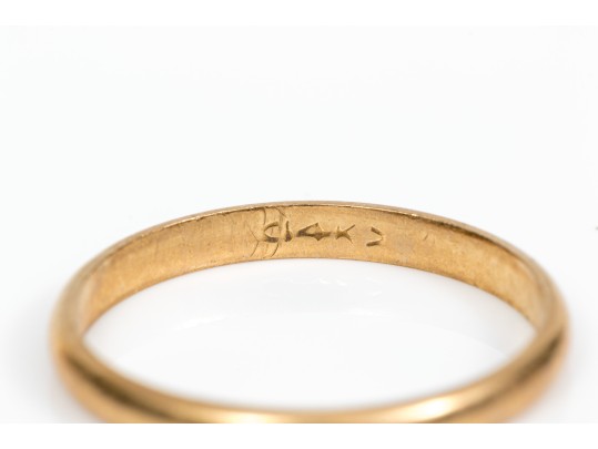 14k Gold Lot Of Assorted Scrap Band Rings, Assorted Sizes, 5.5 Gross Dwt