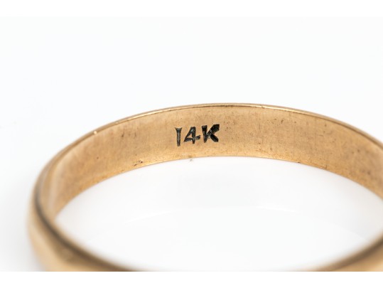 14k Gold Lot Of Assorted Scrap Band Rings, Assorted Sizes, 5.5 Gross Dwt