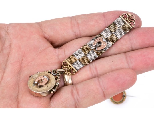 Antique Gold Filled Beautiful Chatelaine Fob