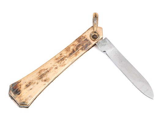 Vintage Gold Filled Diminutive Pocket Knife Pendant