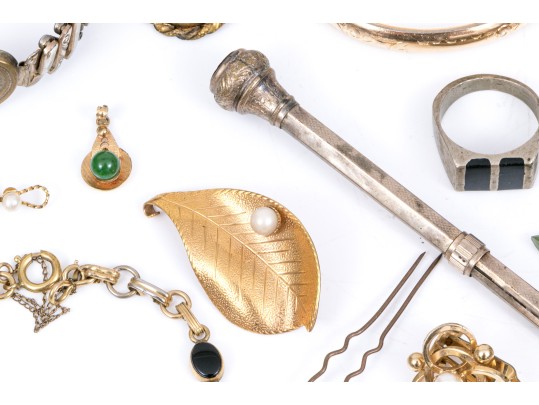 Lot Of Gold Filled Assorted Vintage Jewelry Pieces