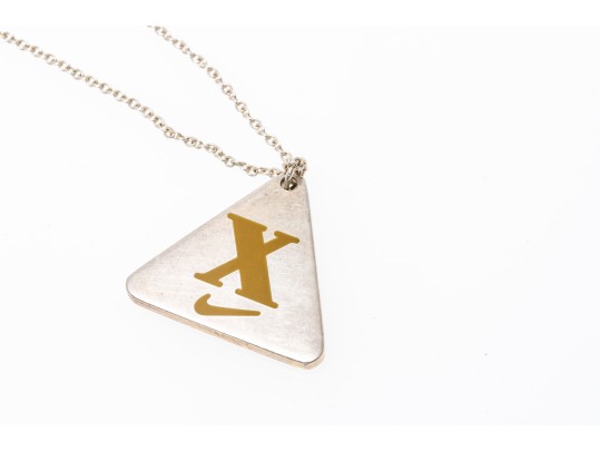 Tiffany And Co. Sterling Silver Nike Award Pendant, With Tiffany Sterling Chain