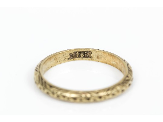 14k Gold Lot Of Assorted Scrap Band Rings, Assorted Sizes, 5.5 Gross Dwt