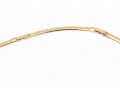 14k Yellow Gold Omega Necklace, With Extension Piece
