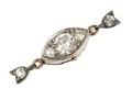 14k Gold Beautiful Antique Diamond Bead Clasp, App. 0.35 TCW