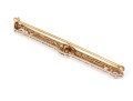 14k Gold Lovely Antique Filigree Bar Pin
