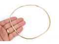 14k Yellow Gold Omega Necklace, With Extension Piece