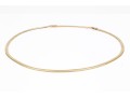 14k Yellow Gold Omega Necklace, With Extension Piece