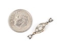 14k Gold Beautiful Antique Diamond Bead Clasp, App. 0.35 TCW